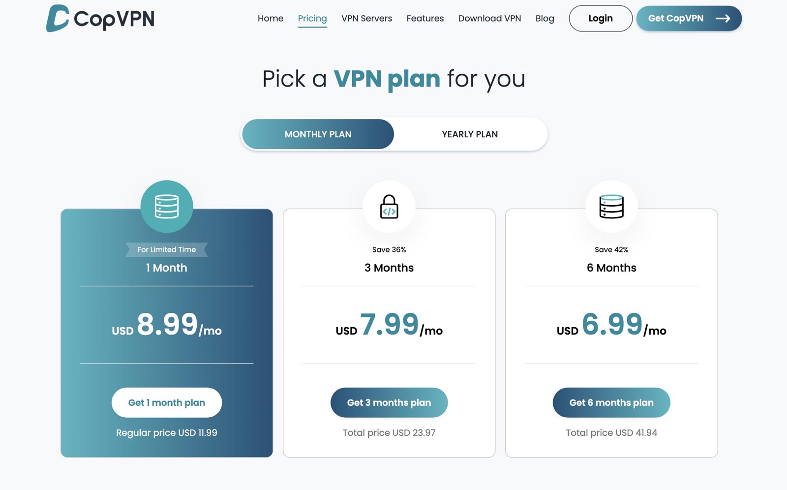 Pricing Page